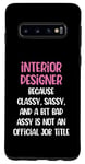 Coque pour Galaxy S10 Designer d'intérieur drôle, designer d'intérieur féminin