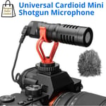Mini Shotgun Microphone Cardioid Compact Mic with 3.5mm TRS/TRR Wired DSLR    UK
