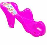PINK BABY BATH SEAT CHAIR SUPPORT NEWBORN SAFE GRIP PLAYTIME BATHING SAFETY 