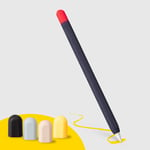 doodroo Apple Pencil 1 &amp; 2nd Gen. Silikontrekk med 5 Fargerike ender – Blå