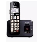 Panasonic KXTGE820EB Single Cordless Phone with Answer Machine