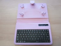 Pink Bluetooth Keyboard Carry Case & Stand for Amazon Kindle Fire HD Tablet PC