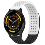 Garmin Venu 3 Tvåfärgat klockarmband i silikon - Vit/Svart