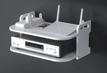 Wall Mounting Metal Wireless Wifi Router Boxes-TV Set-Top Box-DVD Player Stand