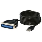SABRENT Adaptateur de câble d'imprimante USB vers parallèle DB25 IEEE 1284, Câble USB vers imprimante à port parallèle (CB-CN36)