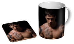 Tom Hardy Dark Ceramic Coffee MUG + Coaster Gift Set …