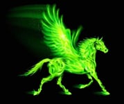 LUOYCXI DIY Digital Painting Adult Kit Canvas Painting Bedroom Living Room Decoration Painting Green Pegasus-30X40CM