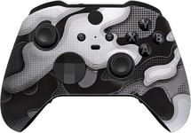 Coque Avant De Remplacement Avec Anneaux De Joystick Pour Xbox One Elite Series 2/Elite 2 Core Manette Mod¿¿Le 1797-Camouflage Blanc Noir