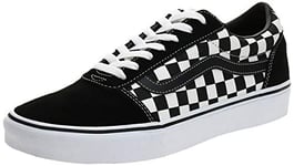 Vans Men's Mn Ward Sneaker, Black Checker Black True White Pvj, 10 UK