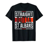 Straight Outta St Albans T Shirt England Flag