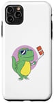 iPhone 11 Pro Max Dinosaur taking a selfie on a stick Case