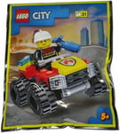 CITY LEGO Polybag Set 952206 Fire Fighter Freedy Freshs Quad Bike Foil Pack Set