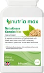 Nattokinase Complex Max Herbal Supplement for Daily Immune System Support - with
