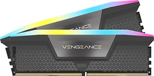 CORSAIR VENGEANCE RGB DDR5 RAM 16GB (2x8GB) 5200MHz CL40 AMD EXPO iCUE Compatible Computer Memory - Grey