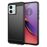 SKALO Motorola Moto G84 5G Armor Carbon Stöttåligt TPU-skal - Fler färger Svart