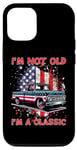 Coque pour iPhone 15 Pro I'm Not Old I'm Classic American Truck USA Flag Car