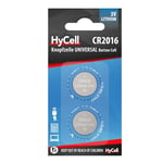 HYCELL 5020182 CR2016 Lithium Button Cell for Garage Door Opener/Alarm System - Silver