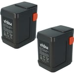 Vhbw 2 x Batteries Li-Ion 4000mAh (18V) compatible avec Gardena EasyCut 8873, 50-Li, remplacement pour 8835-U, 8835-20, 8839, 8839-20