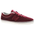 New Balance Numeric Quincy 254 Burgundy Suede Shoe