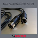 B&O | BeoLab Speaker Cable for Bang & Olufsen PowerLink Mk2 (Black, HQ) - 8 M