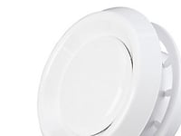 Duka Till- Och Frånluftsventil - Pvc, Vit, Ø125 Mm, Typ Vrf