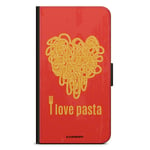 Motorola Moto G8 Plus Plånboksfodral - I love pasta