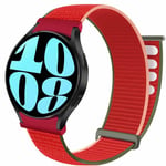 Nylon armbånd No-Gap Samsung Galaxy Watch 6 (40mm) - Strawberry