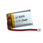 3.7V Li-ion 502030 Battery 250mAh w/JST Ph1.25 Plug fit for VXi BlueParrott B250-XT Wireless Bluetooth Headset Nextbase Dashcam Battery Replacement - (1 PACK)