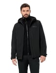 Jack Wolfskin Men's Taubenberg 3-in-1 Jacket M, Black, M