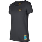 La Sportiva Climbing on the Moon T-Shirt W Carbon/Giallo