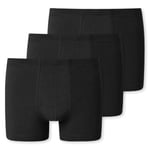 Schiesser Kalsonger 3P 95-5 Essential Shorts Svart bomull 4XL Herr