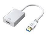 Adaptateur USB 3.0 vers HDMI, adaptateur de convertisseur multi-moniteur audio vidéo Full HD 1080p pour PC