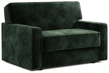 Jay-Be Linea Velvet Cuddle Sofa Bed - Dark Green
