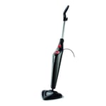 Vileda Steam Mop Steam PLUS, Black Steam Cleaner for all floors, Kills and Removes Viruses, Germs and Bacteria up to 99.9%, 3 Steam Settings, 400ml Water Tank, Heats in 15 seconds, Reaches in Corners