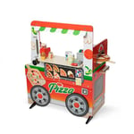 Melissa & Doug Wooden Pizza Food Truck Activity Centre with Play Food, for Boys and Girls 3+