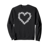 Symbol of Love Valentines Day Roses Coquette Heart Sweatshirt
