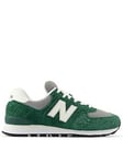 New Balance Mens 574 Trainers - Green, Green, Size 9, Men