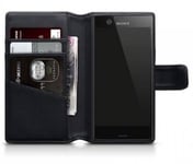 Mobilväska Sony Xperia XZ1 Compact Äkta Läder Svart