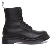 Dr Martens Pascal 8 Eye Lace Up Virginia Core For Womens In Black Size UK 3 - 8