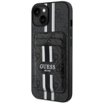 Guess iPhone 15 Mobilskal Magsafe Korthållare Stripes