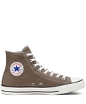 Converse All Star Unisex Chuck Taylor High Top Sneakers - Taupe - Charcoal Canvas - Size UK 8
