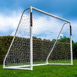Football Flick Unisex-Youth Urban Goal-8x6 Football Goal, White, 8x6 (FFG086)