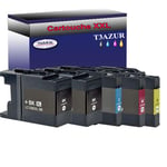 T3AZUR- Lot de 5 Cartouches compatibles avec Brother LC1240 / LC1280 XL pour Brother MFC-J6910CDW, MFC-J6910DW, MFC-J825DW