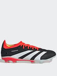 adidas Men's Predator 24 Pro Firm Ground Football Boots - Black/White, Black/White, Size 9, Men