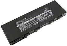 Kompatibelt med Dell Latitude 12 Rugged Extreme 7204, 7.4V, 7400 mAh