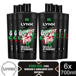 Lynx Africa G.O.A.T Shower Gel up to 12H of Fragrance XXXL Africa 700ml, 6 Pack