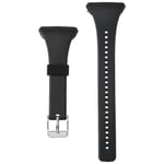 Silicone Watch Strap for Polar FT4 FT7 Fitness Tracker Watch Band Black