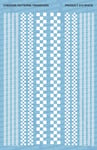Waterslide Decal: Checker Patterns (White)
