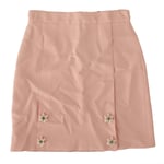 DOLCE & GABBANA Kids Skirt Light Pink Lily Button Embellished s. 12 years