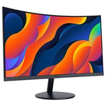 24-Inch Curved Computer Monitor- Full HD 1080P 60Hz Gaming Monitor 1800R